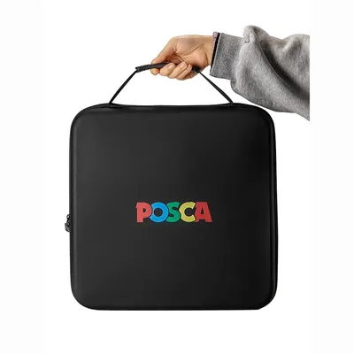 Uni Marker Organizer Case, Zippered Foldable Extendable 72 Holes Pen Storage Bag for Art Markers,