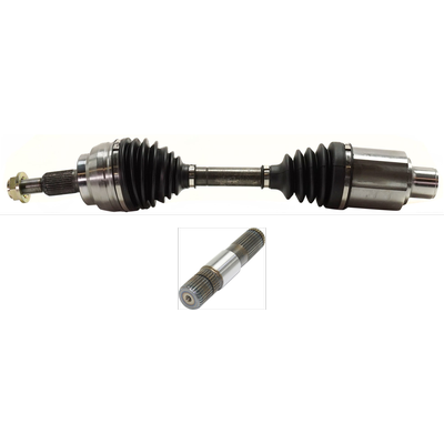 JC Whitney Axle Assembly, Front, Driver Side, 1-year unlimited-mileage warranty KIT-012925-C323