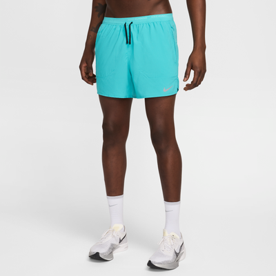 Nike Stride Men's Dri-FIT 13cm (approx.) Brief-Lined Running Shorts - Green - Polyester