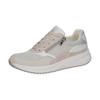 Plateausneaker WALDLÄUFER "H-MARA", Damen, Gr. 8 (42), grau (grau, weiß), Leder, Textil, sportlich, Schuhe, Halbschuh, Freizeitschuh, Schnürschuh in Komfortweite H, Topseller