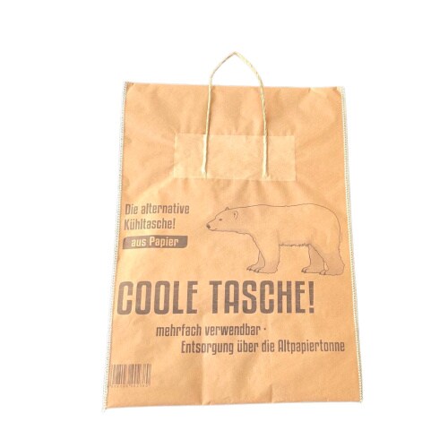 Pack4Food24 80 Bio Tiefkühl/Thermo Tragetaschen aus Papier 38x52cm 3-lagig recycelbar Image