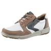 Sneaker JOSEF SEIBEL "Enrico 20", Herren, Gr. 40, bunt (sand, multi), Leder, Veloursleder, kontrastfarbene Details, casual, Schuhe, Freizeitschuh, Komfortschuh, Schnürschuh in Weite G (weit)