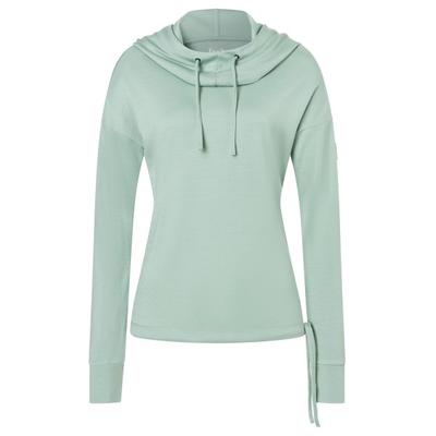 super.natural - Women's Funnel Bio Hoodie - Merinohoodie Gr L grau/grün Image
