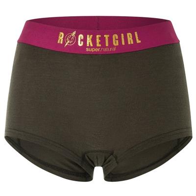 super.natural - Women's Rocket175 Boyfriend Hipster - Merinounterwäsche Gr M oliv Image