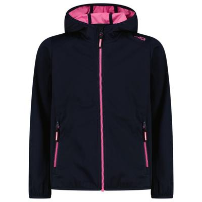CMP - Girl's Jacket Fix Hood Light Softshell - Softshelljacke Gr 176 schwarz/blau Image