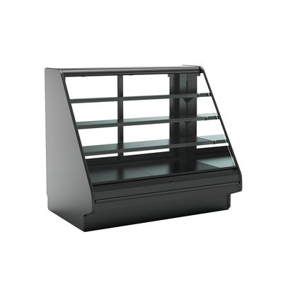 Structural Concepts GHS556RLB (FLAT) 62 7/8" Fusion Horizontal Open Air Cooler w/ 5 Levels, 110-120v, Black