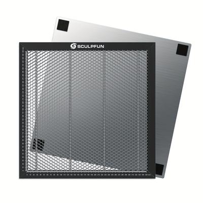 TEMU Laser Cutting Honeycomb Working Table Board Steel Panel Platform For Co2 Or Diode Laser Engraver Cutting Machine 400x400mm Easy-observing Table-protecting Image