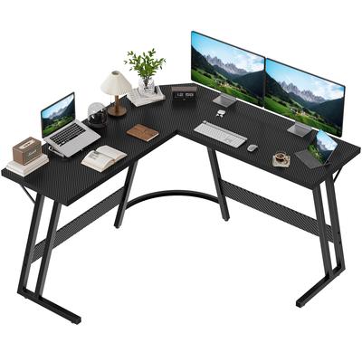 TEMU Devoko L-shaped Gaming Desk - 120x120x75 Cm Corner Computer Desk, Large Pc Corner Table For Gaming, Office & Workstation Image