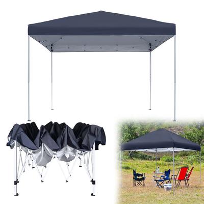 TEMU Pop-up Gazebo 3x3m – 3-way Height Adjustable 2.4m-2.6m, Uv Protection, Stable, & 210d Oxford Fabric For Garden Parties, Weddings Image