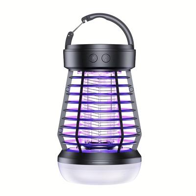 TEMU Aisutha Electric Killer With Led Light, Insect Killer, Silent Operation, Household And Fly Killer, Indoor And Outdoor Camping Emergency Light Image