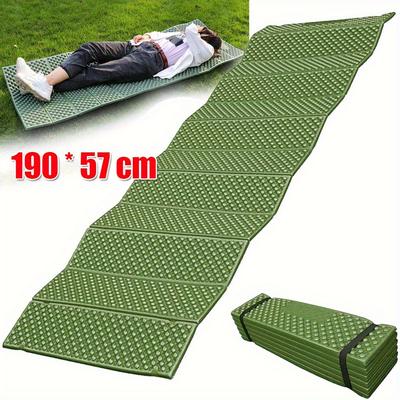 TEMU Akkee Foldable Camping Mattress, Durable Eva Foam Sleeping Mat, Rapidly-deployable For Outdoor Picnic, Fishing, Camping, Hiking, Backpack Travel, 1-person Rectangular Foam Pad Image