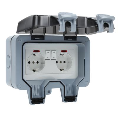 TEMU Outdoor Socket With Switch Indicator And Lockable Cover For Rooms And Outdoor Gardens Image