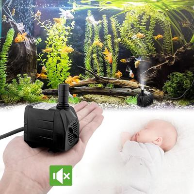 TEMU Aquarium Pump Accessory With 2 Nozzles, 600 L/h Aquarium Pump, Mini For Pond, Fountain, Aquarium, Hydroponics Image