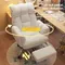 New simple white comfortable sedentary home lazy sofa chair office bedroom desk chair