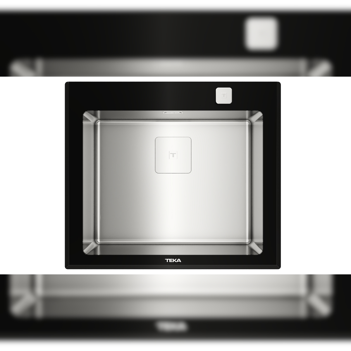 TEKA DIAMOND RS15 1B, Glasspüle schwarz, 60 cm U-Schrank, 1 Spülbecken, Exc. Image