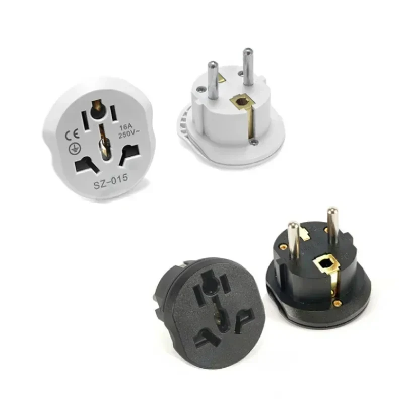 Universal Stecker Konverter AU US UK CN Zu EU KR Reise Adapter Hohe Qualität Home Stecker Adapter 16A 250V Wand elektrische Steckdose Image