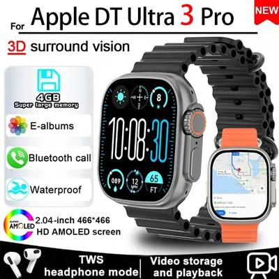 2025 Neue Uhr DT Ultra 3 Pro Smartwatches Google Karte NFC GPS Tracker Bluetooth Anruf IP68 Image