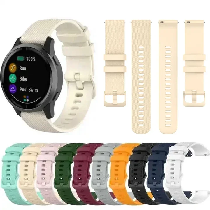Original-Uhrenarmband für Garmin Vivoactive 5 3 Venu 2 SQ Vivoactive 4 4S Forerunner 645 245 m Silikonarmband Uhrenarmband-Zubehör Image