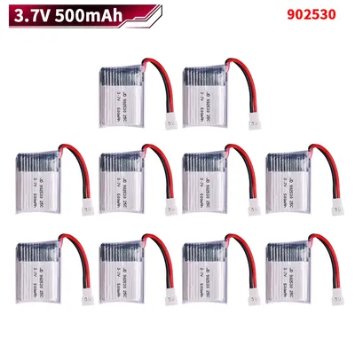 3,7 V 500 mAh 902530 25C LiPo Akku und Ladegerät für Wltoys V931 F949 XK K123 6Ch RC Hubschrauber hochwertiger Lipo-Akku 1S 3,7V