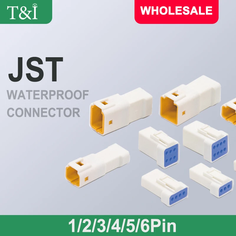 2 3 4 6 8-poliger Weg jst wasserdichter Kabelst ecker für Kraftfahrzeuge Stecker und Buchse für Benz BMW Image