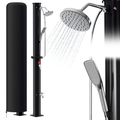 Swanew - Solardusche mit Fußdusche Sommerdusche Pooldusche Gartendusche Brause 20L mit Regenschutz Image
