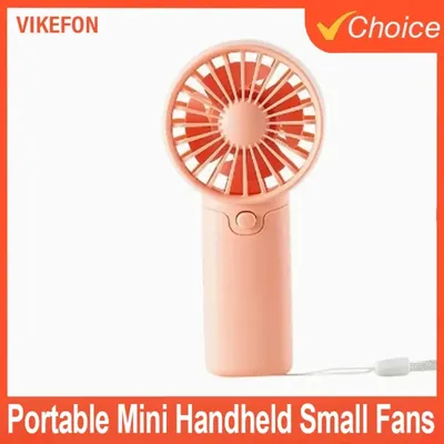 Portable Pocket Battery Fans Summer Mini Handheld Small Fans Suitable for Dormitory Outdoor Office Image
