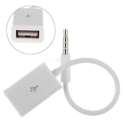 2.0-Buchse-Konvertierungskabel für Auto MP3 3,5 mm Auto-AUX-Audio-Steckdose auf USB Image