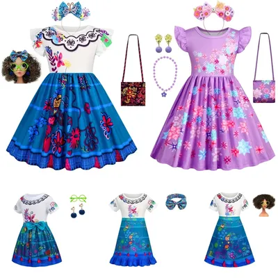 Mädchen Kleid Encanto Charms Kostüme für Karneval Halloween Prinzessin Kleid Image