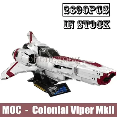 Neue Interstellar Space Wars The Battlestar Galactica Colonial Viper MKII MOC-9424 Bausteine Ziegel Image