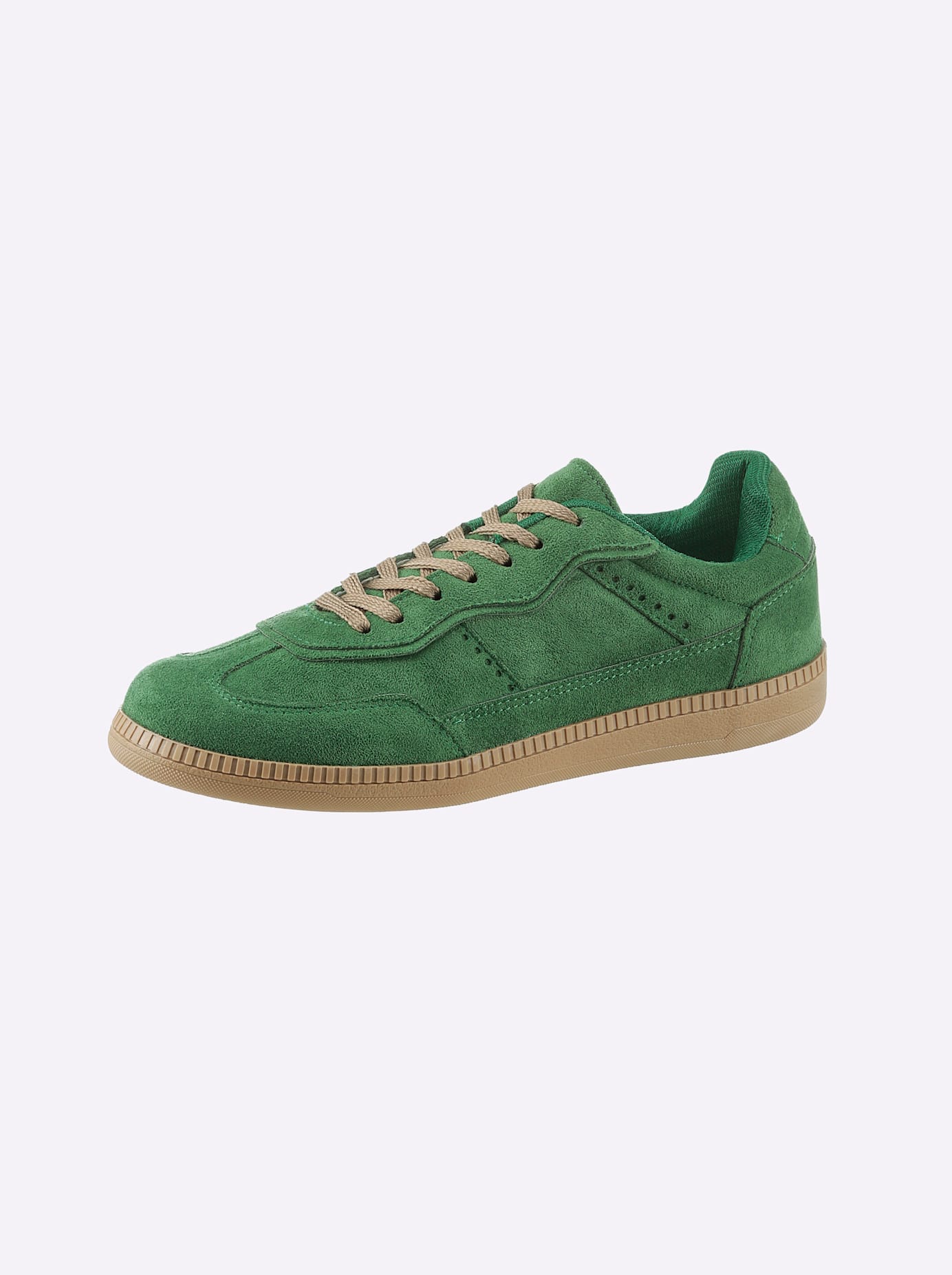 Sneaker HEINE, Damen, Gr. 40, grün, Synthetik, Schuhe