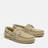 Bootsschuh TIMBERLAND "CLASSIC BOAT BOAT SHOE", Gr. 43,5, ltgrn suedewbei, Leder, sportlich, Schuhe