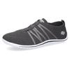 Barfußschuh DOCKERS BY GERLI, Damen, Gr. 37, grau (dunkelgrau), Textil, sportlich, Schuhe, Schlupfschuh, Sneaker, Sommerschuh in lässiger Strick-Optik