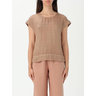 120% Lino Top 120% LINO Woman color Tobacco