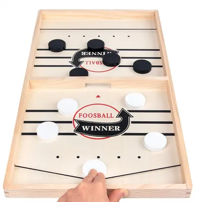 Wooden Parent-child Football Winner Games Table Hockey Game Catapult Chess Interactive Toy Board