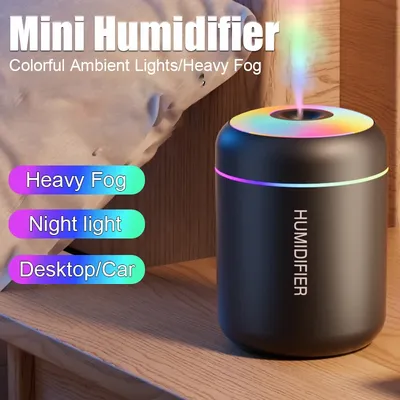 Mini Air Humidifier Usb Aroma Diffuser 180ml Essential Oil Purifier Cool Mist Sprayer Car Home