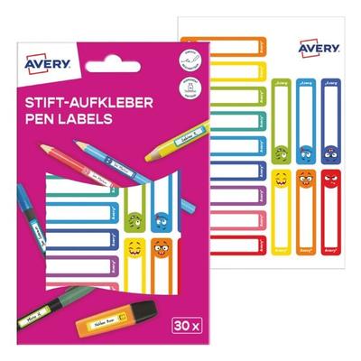 Avery Zweckform 30er-Pack Stift-Aufkleber farbige Rahmen 50x10 mm Image