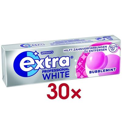 Wrigleys 30er-Pack Kaugummi »EXTRA Professional WHITE BUBBLEMINT« 10 Stück weiß