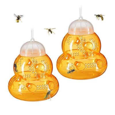 relaxdays Wespenfalle orange 2er-Set orange