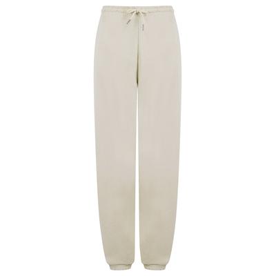 Sweatpants Bebo High Waisted Brushback Fleece Cuffed Joggers in Ivory - Amara Reya / 12 - Tokyo Laundry
