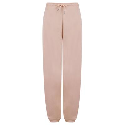 Sweatpants Bebo High Waisted Brushback Fleece Cuffed Joggers in Pink - Amara Reya / 16 - Tokyo Laundry