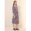 Blusenkleid CECIL, Damen, Gr. XL (44), US-Größen, weiß (vanilleweiß), Web, 100% Baumwolle, bedruckt, casual, normal knielang, V-Ausschnitt, 3/4-Ärmel Bündchen, Kleider, knielang