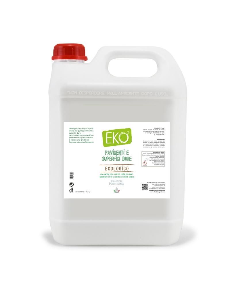 Eko Detergente Pavimenti E Superfici Dure Ecologico NO PROFUMO 5 l