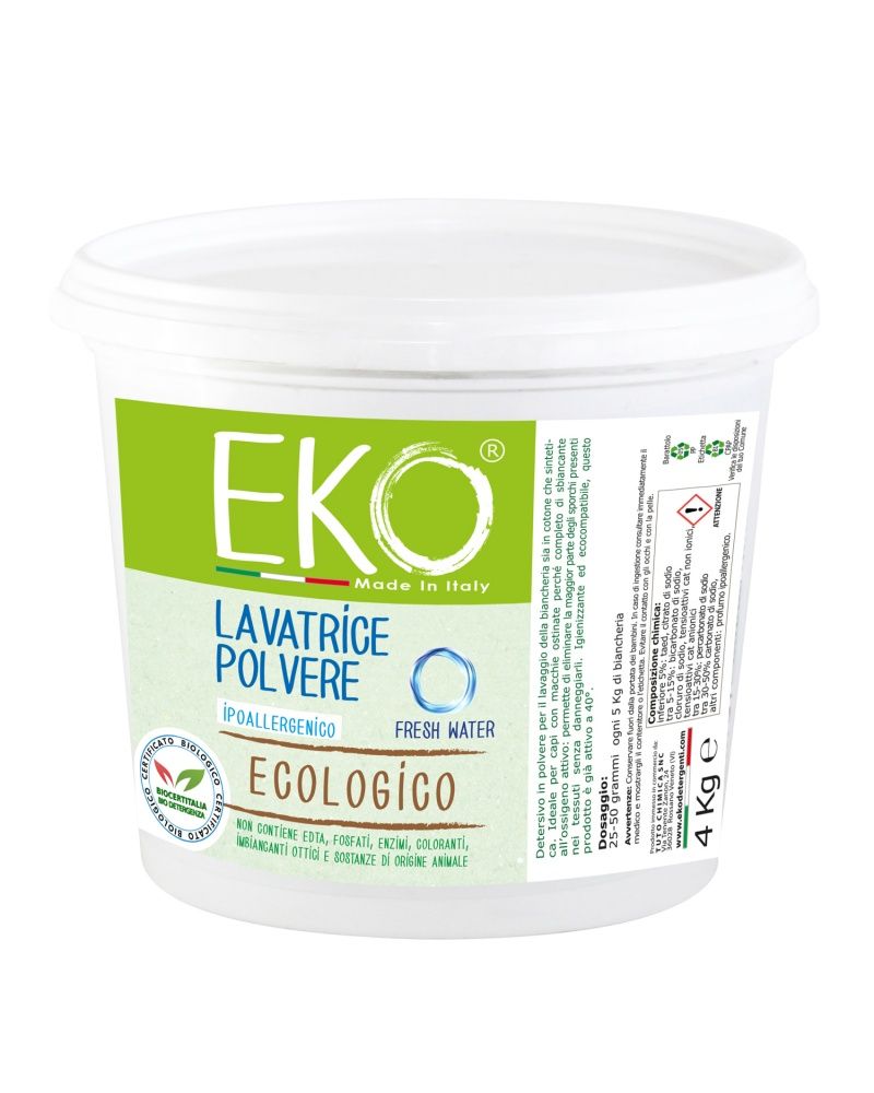 Eko Detersivo Polvere Lavatrice Ecologico 4 kg