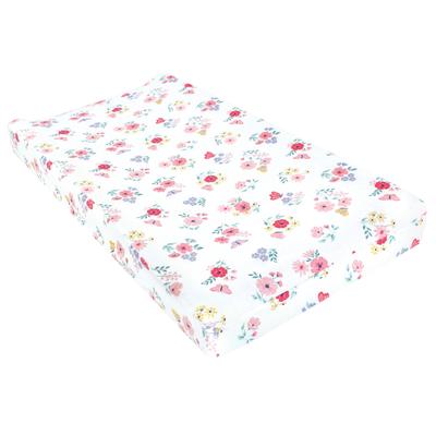 Hudson Baby Infant Girl Changing Pad Cover, Butterfly Floral, One Size - Butterfly Floral