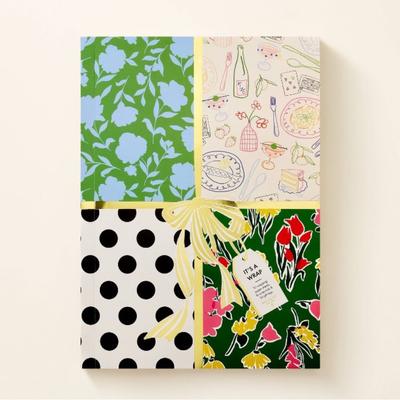 Kate Spade Other | Kate Spade X Target 12 Sheet Gift Wrap Book With Tags | Color: Blue/Green | Size: Os