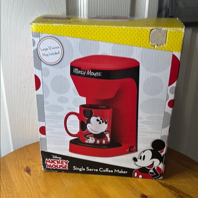 Disney Kitchen | Disney Mickey Mouse Red Single Serve Coffee Maker | Color: Red | Size: Os