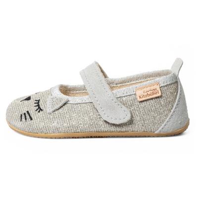 Living Kitzbühel - Kid's Schlafendes Kätzchen Ballerina - Hüttenschuhe 27 | EU 27 grau Image