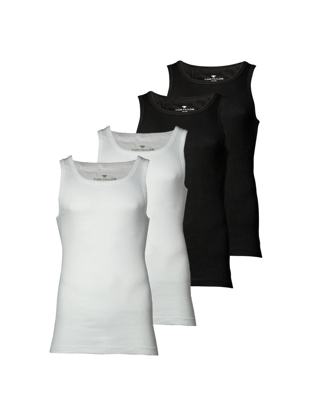 Tom Tailor Unterhemd 4er Pack Herren mehrfarbig, S Image