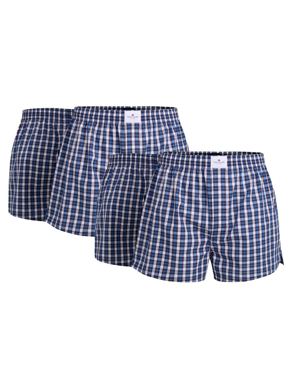 Tom Tailor Web-Boxershorts 4er Pack Herren blau, S Image