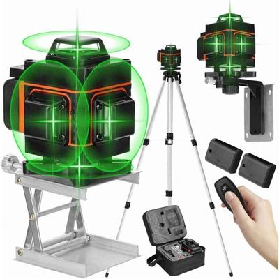 Laser-Wasserwaage, 4D 16 Linien, selbstnivellierende vertikale und horizontale Laser-Wasserwaage Image